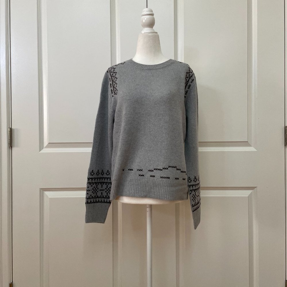 Embroidered Cashmere Sweater from 360 CASHMERE